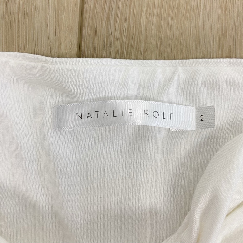 Natalie Rolt Maeve Crop Tube Top In White — image 4 of 8